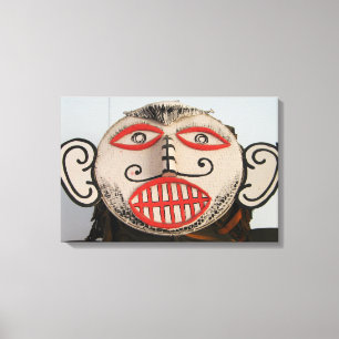 Thai Ghost Face, Phi Ta Khon Mask Festival, Loei Canvas Print