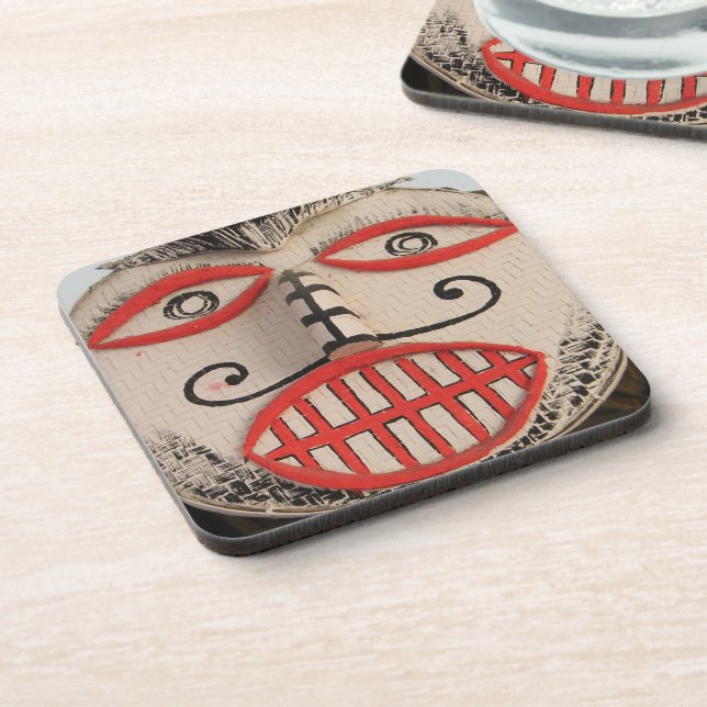 Thai Ghost Face, Phi Ta Khon Mask Festival, Loei Coaster (Left Side)