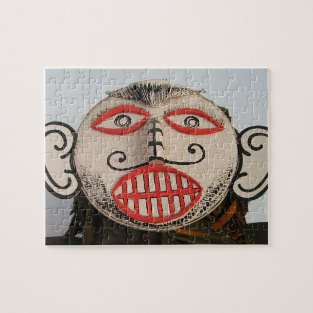 Thai Ghost Face, Phi Ta Khon Mask Festival, Loei Jigsaw Puzzle (Horizontal)
