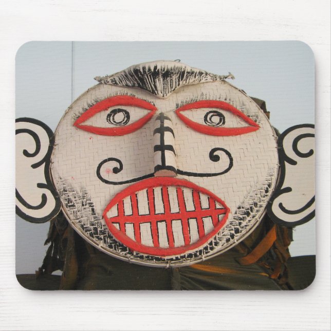 Thai Ghost Face, Phi Ta Khon Mask Festival, Loei Mouse Mat (Front)