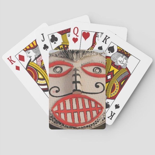 Thai Ghost Face, Phi Ta Khon Mask Festival, Loei Playing Cards (Back)