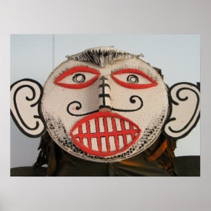 Thai Ghost Face, Phi Ta Khon Mask Festival, Loei Poster