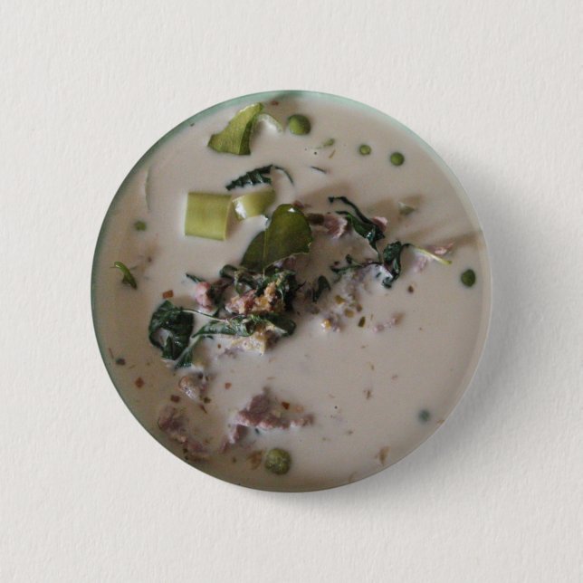 Thai Green Curry [แกงเขียวหวาน] ... Asian Food 6 Cm Round Badge (Front)
