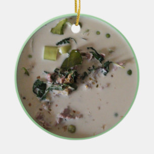 Thai Green Curry [แกงเขียวหวาน] ... Asian Food Ceramic Tree Decoration