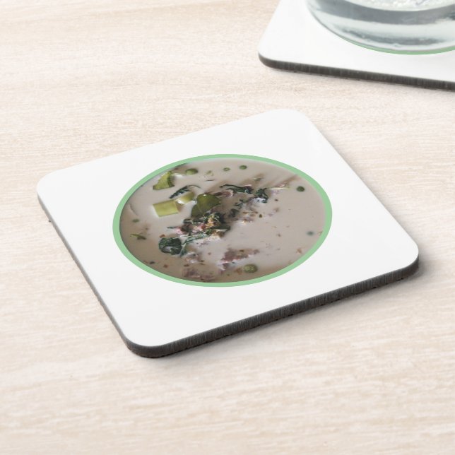 Thai Green Curry [แกงเขียวหวาน] ... Asian Food Coaster (Left Side)