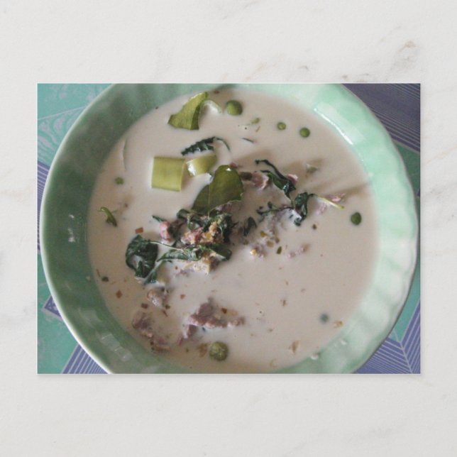Thai Green Curry [แกงเขียวหวาน] ... Asian Food Postcard (Front)