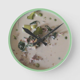 Thai Green Curry [แกงเขียวหวาน] ... Asian Food Round Clock