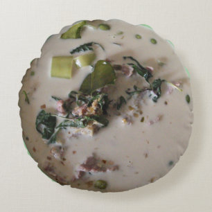 Thai Green Curry [แกงเขียวหวาน] ... Asian Food Round Cushion