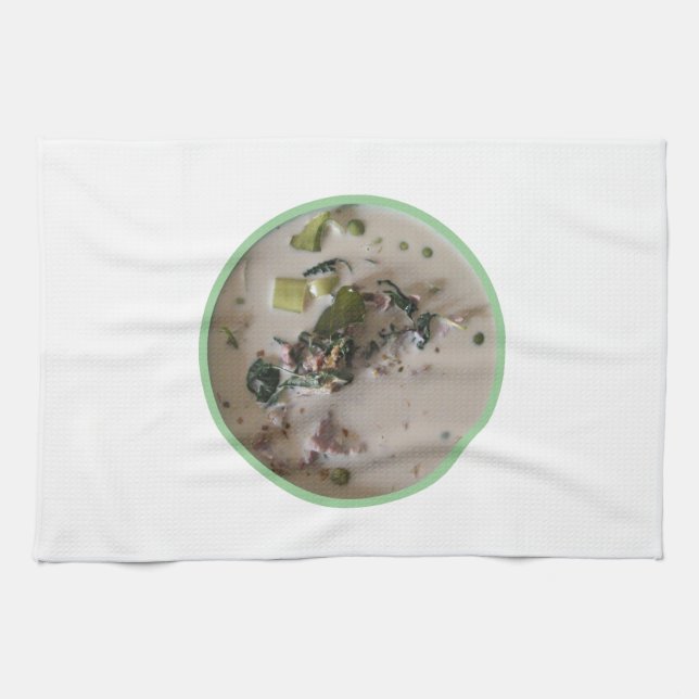 Thai Green Curry [แกงเขียวหวาน] ... Asian Food Tea Towel (Horizontal)