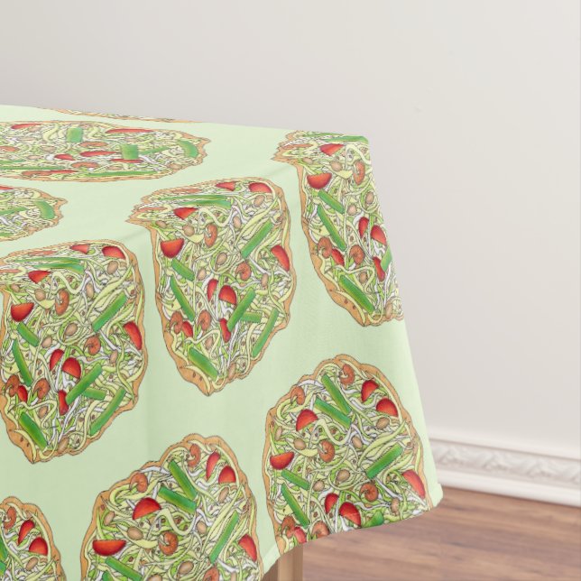 Thai Green Papaya Salad Peanuts Restaurant Food Tablecloth (In Situ)