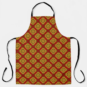 thai ikat seamless pattern background apron