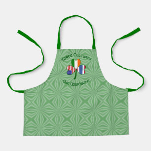 Thai Irish American Flags Shamrock Personalised  Apron