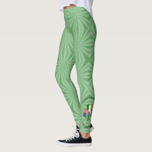 Thai Irish American Shamrock Flag Personalised Leggings