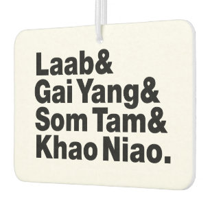 Thai Isaan Street Food Car Air Freshener