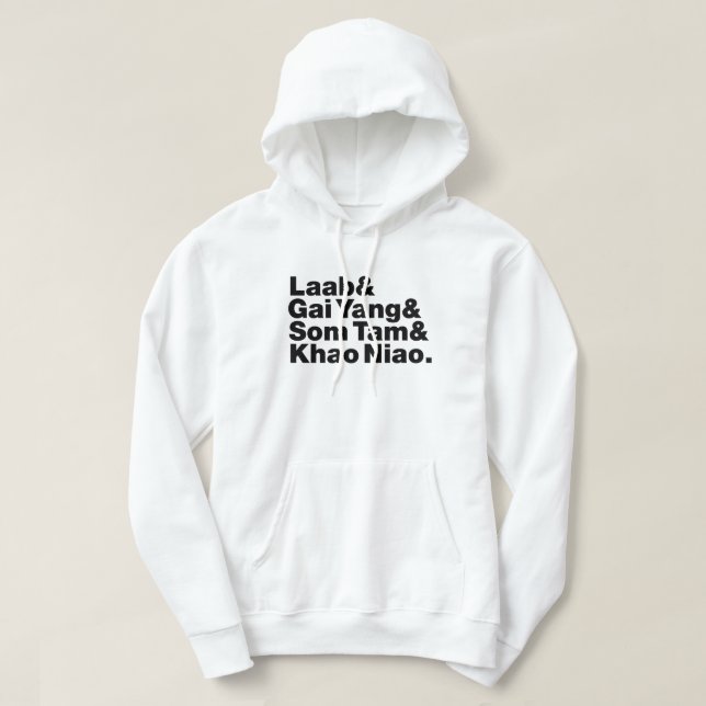 Thai Isaan Street Food Hoodie (Design Front)