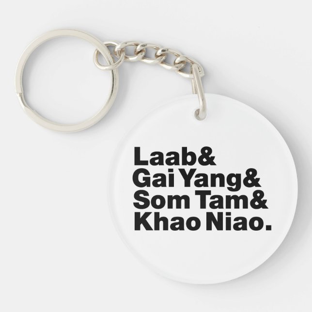 Thai Isaan Street Food Key Ring (Front)