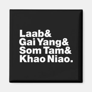 Thai Isaan Street Food Magnet