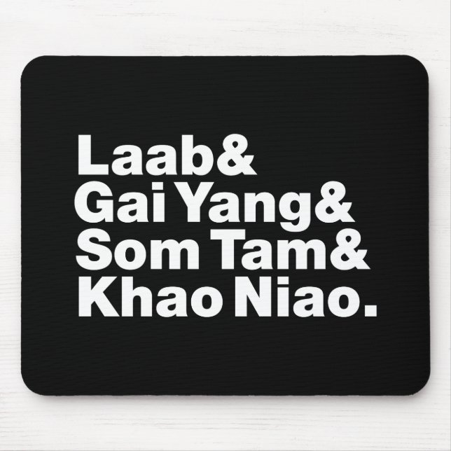 Thai Isaan Street Food Mouse Mat (Front)