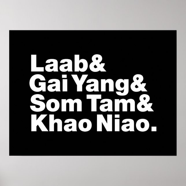 Thai Isaan Street Food Poster (Front)