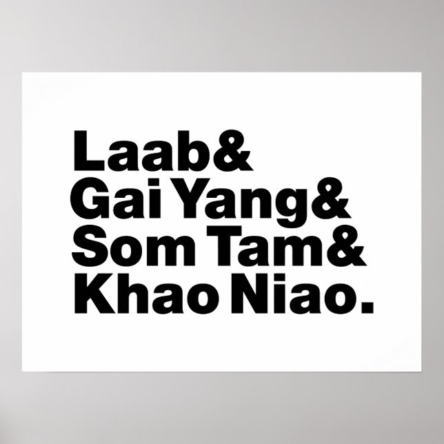 Thai Isaan Street Food Poster (Front)