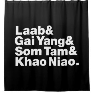 Thai Isaan Street Food Shower Curtain
