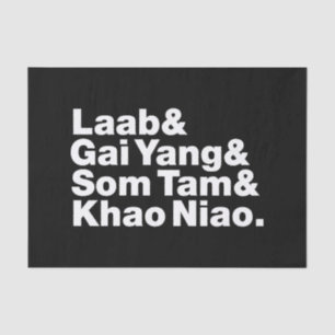 Thai Isaan Street Food Tissue Paper