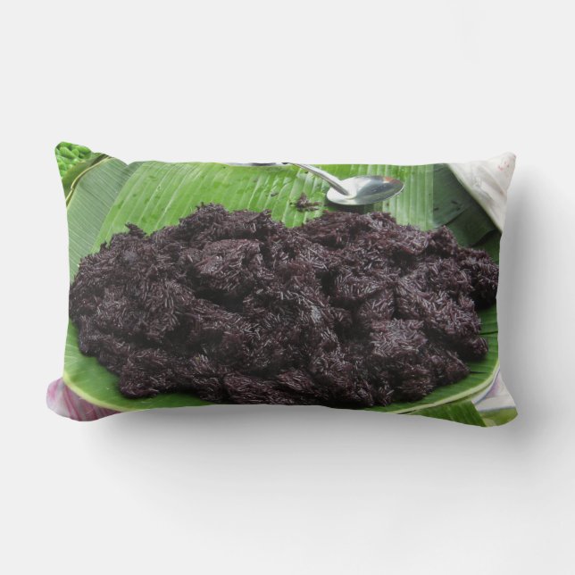 Thai Lao Black Rice [Khao Niao Dam] Lumbar Cushion (Front)