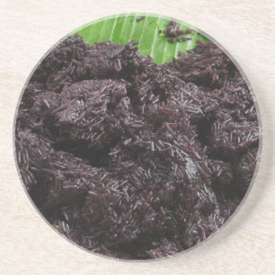 Thai Lao Black Sticky Rice [Khao Niao Dam] Coaster