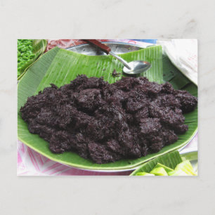 Thai Lao Black Sticky Rice [Khao Niao Dam] Postcard