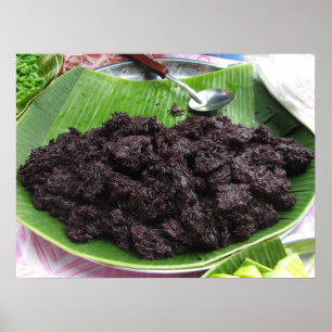 Thai Lao Black Sticky Rice [Khao Niao Dam] Poster