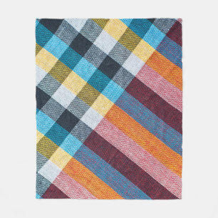 Thai Loincloth: Closeup Fabric Texture. Fleece Blanket