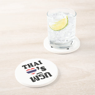 THAI LOVE PHRIK (CHILI) ❤ Thai Food Coaster