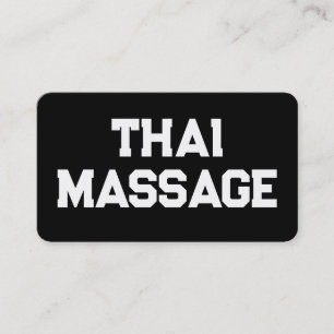 Thai Massage Business Card