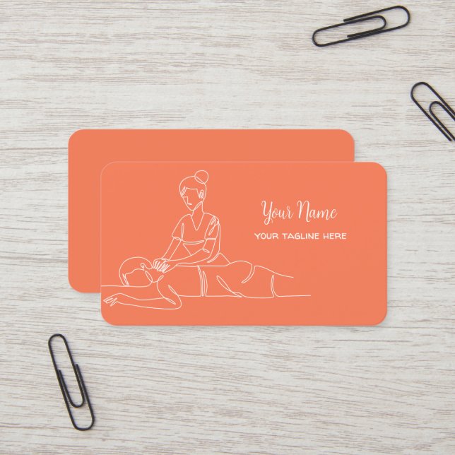 Thai Massage Spa Business Card (Front/Back In Situ)