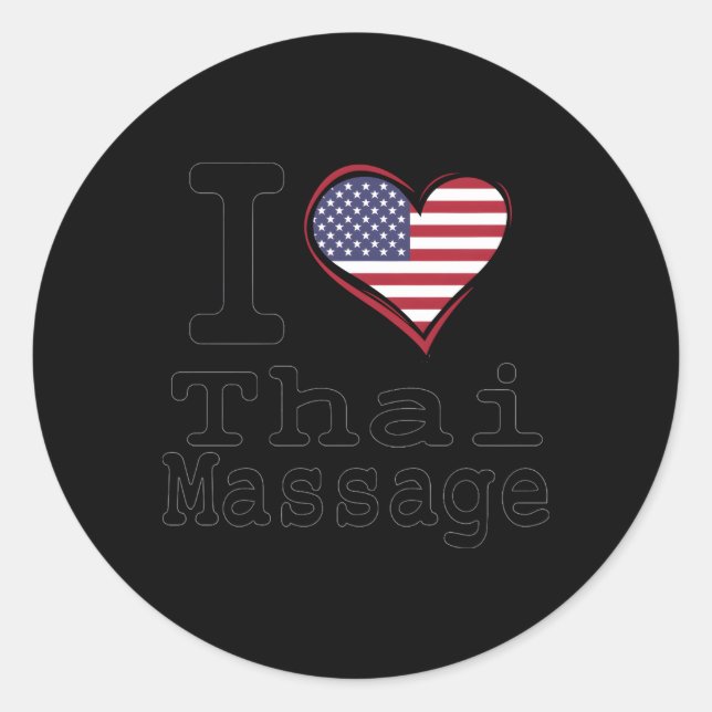 Thai Massage Yoga Thai Spa Massage Therapist 4Th O Classic Round Sticker (Front)