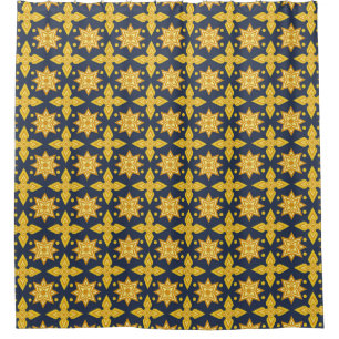 Thai Ornamental Pattern Backgroundabstract, ancien Shower Curtain