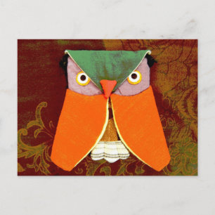 Thai Owl Handicraft Postcard