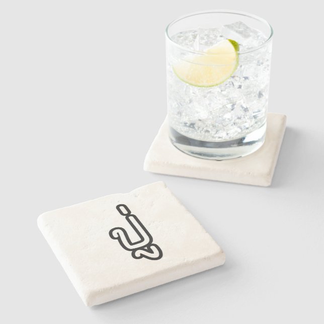 Thai (Paternal) Grandfather - ปู่ / Pu Stone Coaster (Side)