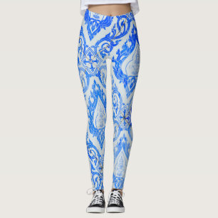 Thai pattern: ceramic tiled church. leggings