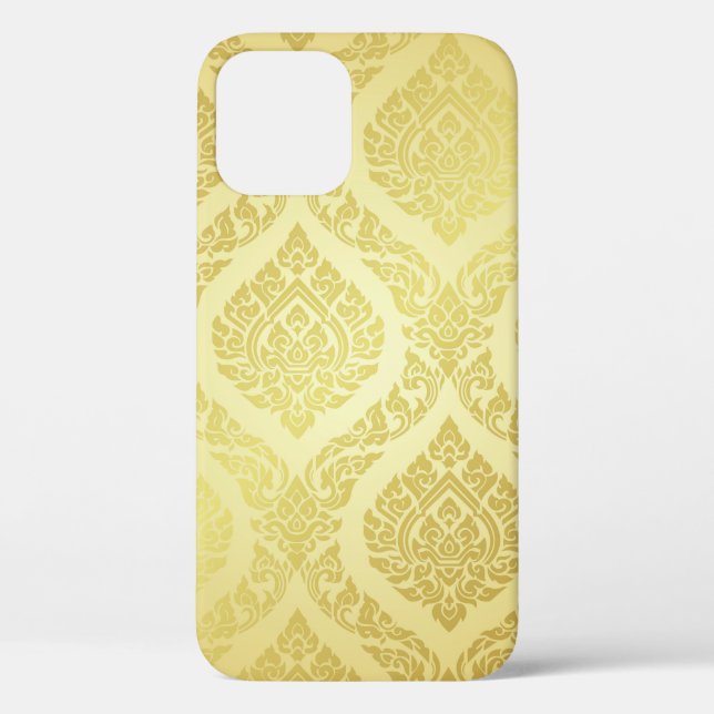 Thai Pattern supreme gold backgroundthai, pattern, Case-Mate iPhone Case (Back)