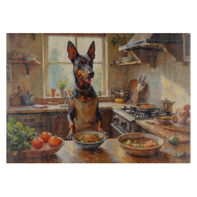 Thai Ridgeback Cooking in Kitchen Cutting Board (Front)