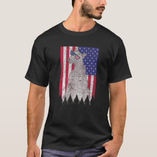 Thai Ridgeback Patriotic Dog USA Pride American Fl T-Shirt