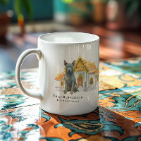 Thai Ridgeback Watercolor Dog