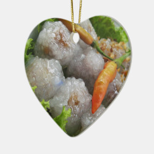Thai Sago with Chilli ... Thailand Street Food Ceramic Tree Decoration