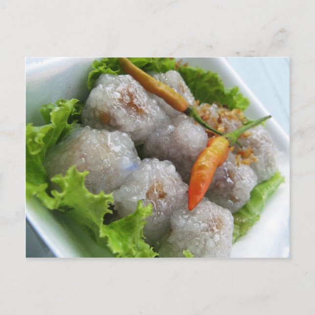 Thai Sago with Chilli ... Thailand Street Food Postcard (Front)