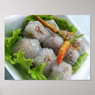 Thai Sago with Chilli ... Thailand Street Food Poster