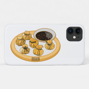 Thai shrimp purse cartoon illustration  iPhone 11 case