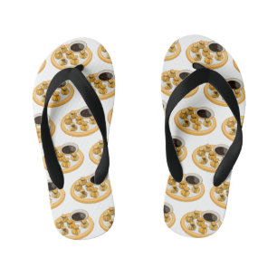 Thai shrimp purse cartoon illustration  kid's flip flops