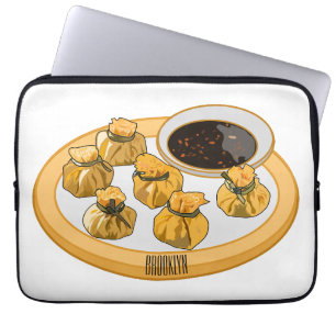 Thai shrimp purse cartoon illustration  laptop sleeve
