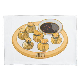 Thai shrimp purse cartoon illustration  pillowcase